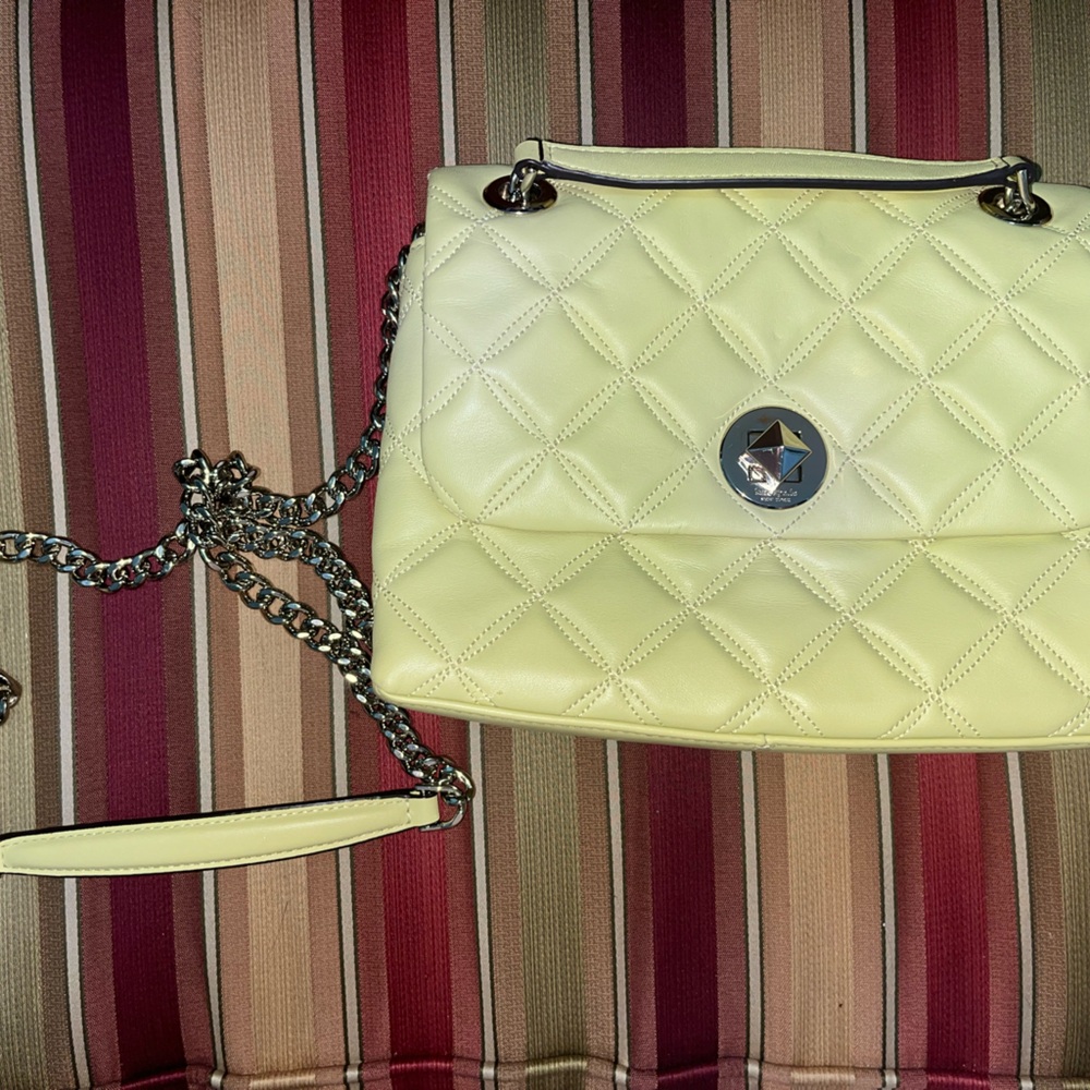 Pale Yellow Kade Spade Natalia Crossbody Purse